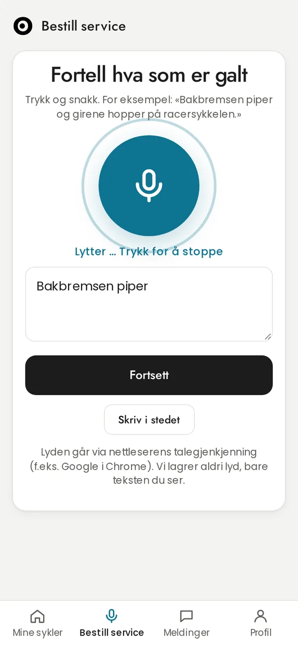 Booking med stemmen